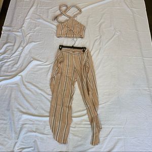 Roxy two piece halter/pants set